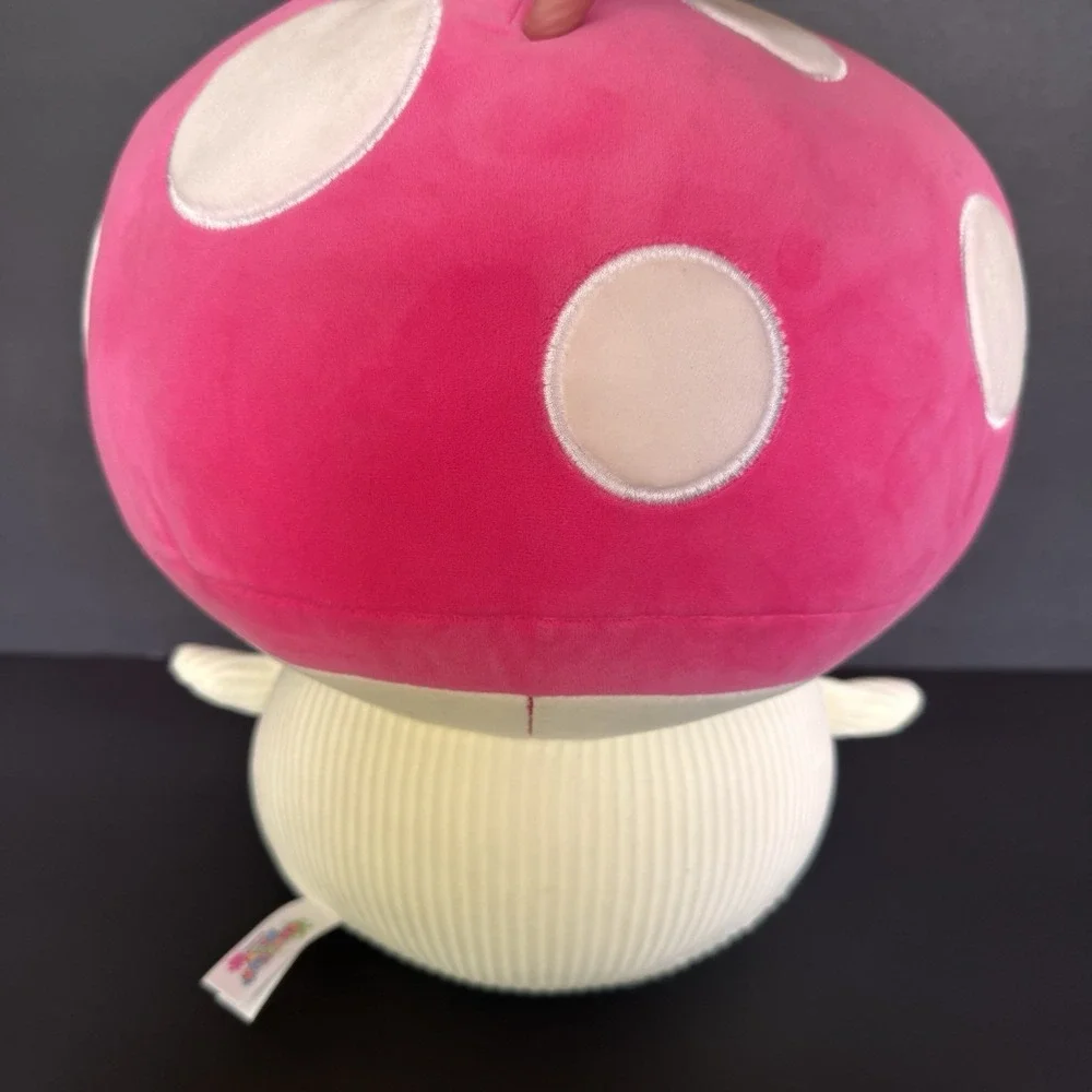 Mushroom/Toad Bright Pink Soft Large Plushy Plush 12'' inch SMOOCHY PALS - RARE